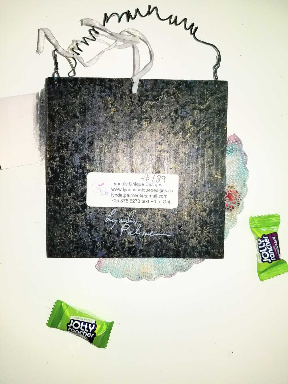 Black Gothic Wall Plaque with Gears, Buttons, Lace, Keys and Recycled Jewelry, Curly Wire for Hanging
