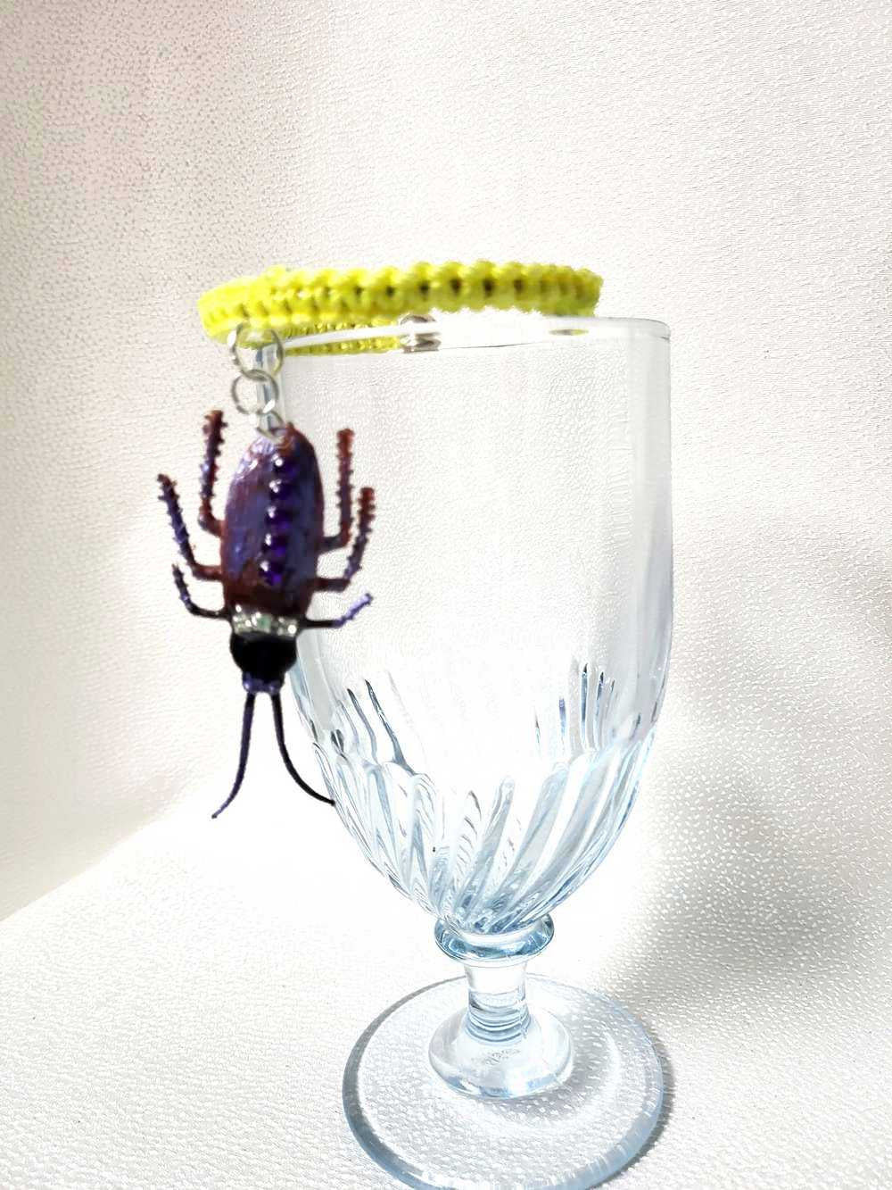 Unique & Odd Beetle Braided Yellow Bracelet, Perfect for Halloween, Goth, Punk or Everyday