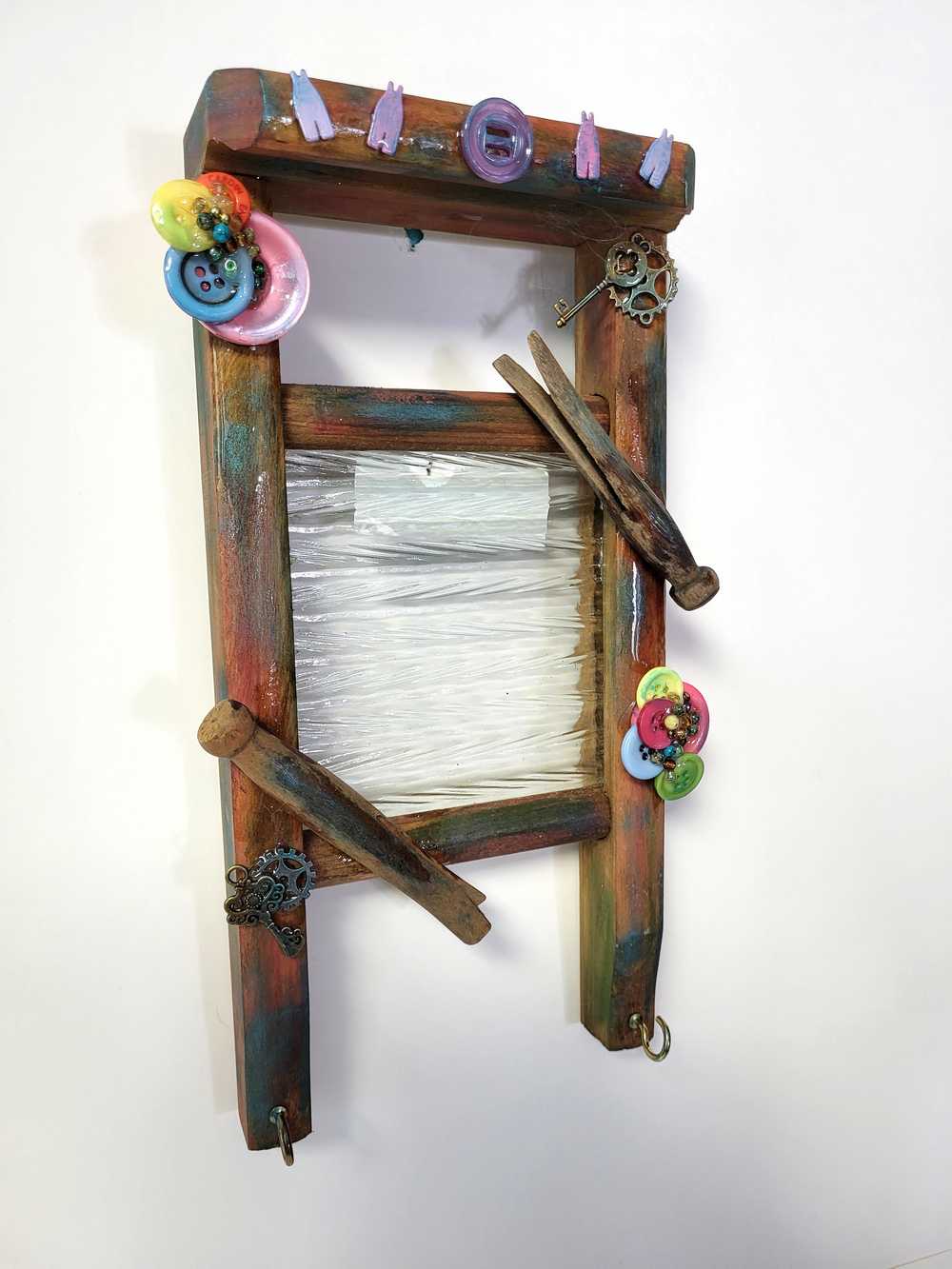 Old Replica of Wash Board Wall Hanger, with Hooks