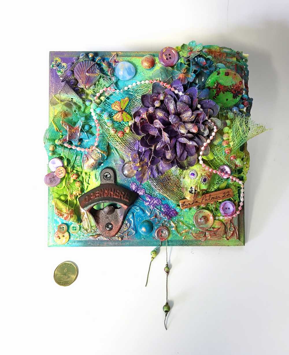 Decorative Bottle Opener with a Skull, Flowers, Beads and So Much More