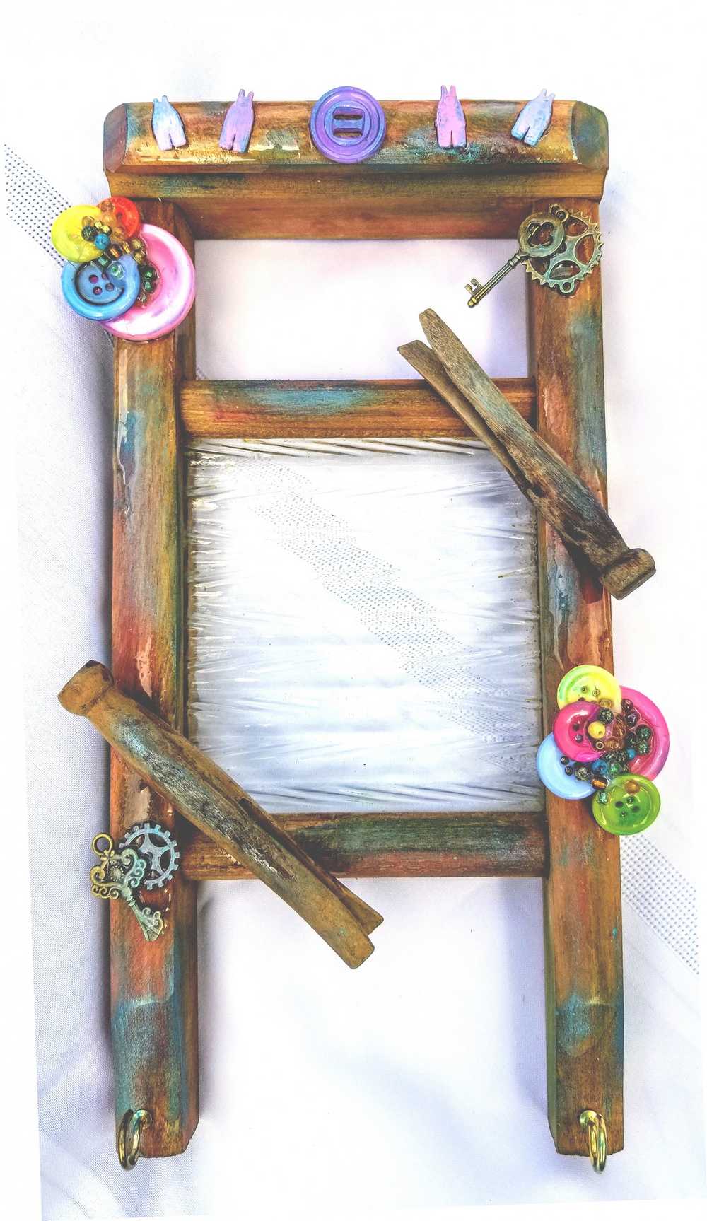 Old Replica of Wash Board Wall Hanger, with Hooks
