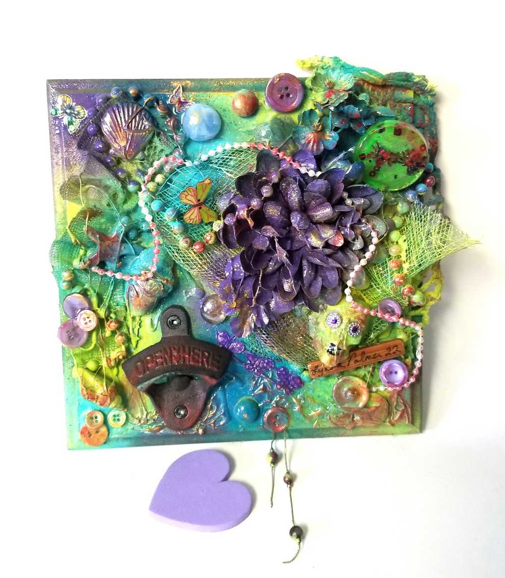 Decorative Bottle Opener with a Skull, Flowers, Beads and So Much More