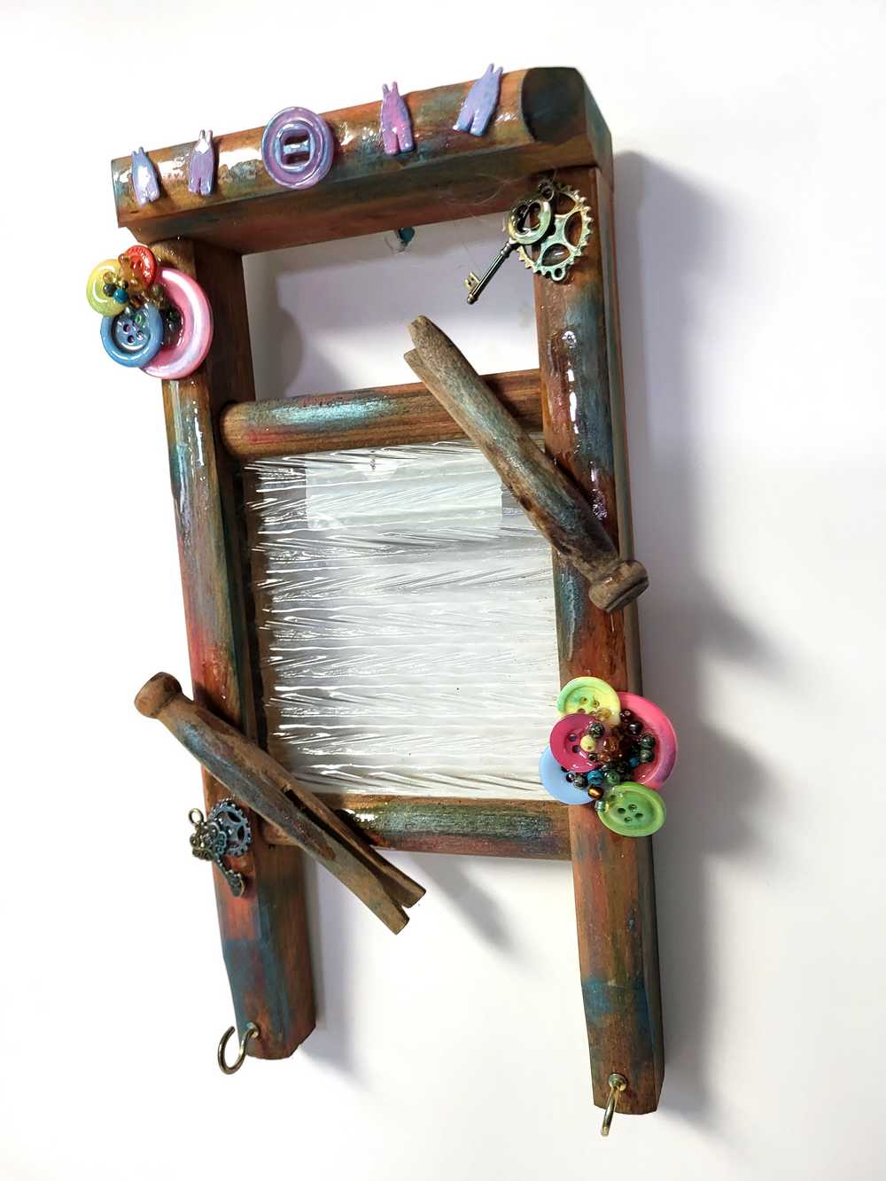 Old Replica of Wash Board Wall Hanger, with Hooks