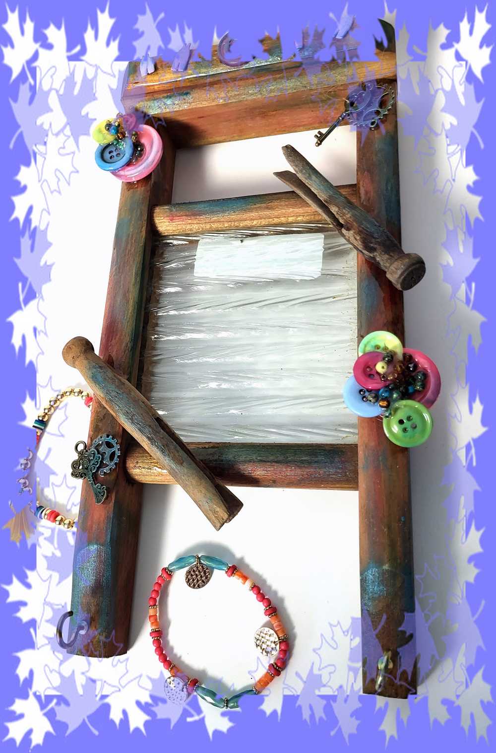 Old Replica of Wash Board Wall Hanger, with Hooks