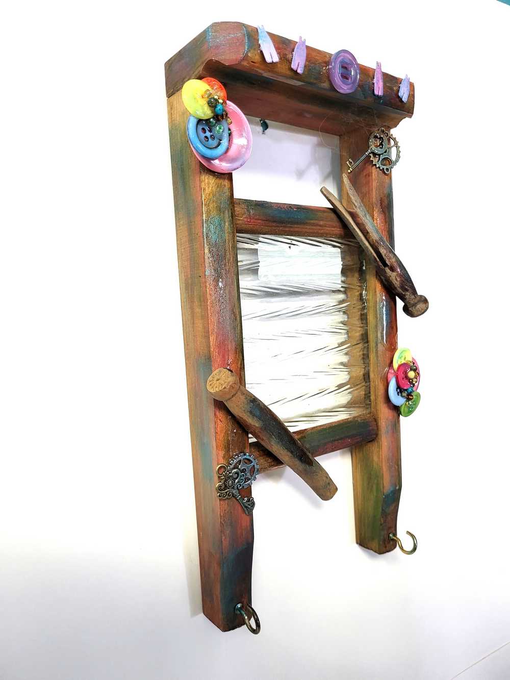 Old Replica of Wash Board Wall Hanger, with Hooks