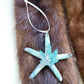 Starfish with Natures Leaves, Hanging Ornament, Punk Art, Skull Art, Great Gift