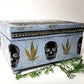 Skull Jewelry/Stash Box, Original Art Piece, One of a Kind, Trinket Box, Treasure Chest