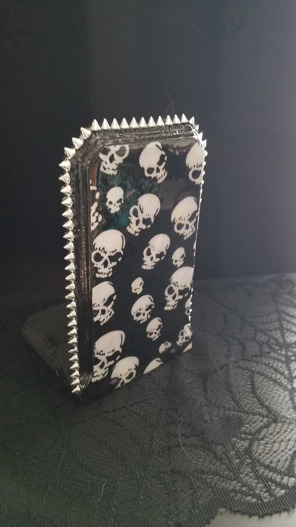 Black Skull Paper Towel or Toilet Tissue Dispenser for Your Kitchen or Bathroom