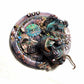 30 cm Round Lighted Skull Clock with Snake Withering Through its Mouth