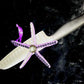 Starfish, Purple with Rhinestones and Gemstones, Seaside Ornaments, Beach Themed Decor