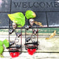 Wall Mounted Battery Candle Holder with Skulls & Red Roses, Glass Bowls Holds Two Battery Candles