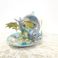 Fighting Dragons in a Vintage Teacup and Saucer Encased in Resin