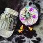 Decorated Mason Jar to fill with Your Favorite Candy, Spices, Dry Goods for Halloween or Everyday,  Large Spider on Wooden Lid