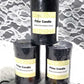 7.5 cm Black Pillar Candles, 3" Tall