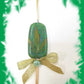 Window Hanger, Wall Hanger or Christmas Tree Ornament, Bright Vibrant Green Rein Popsicl