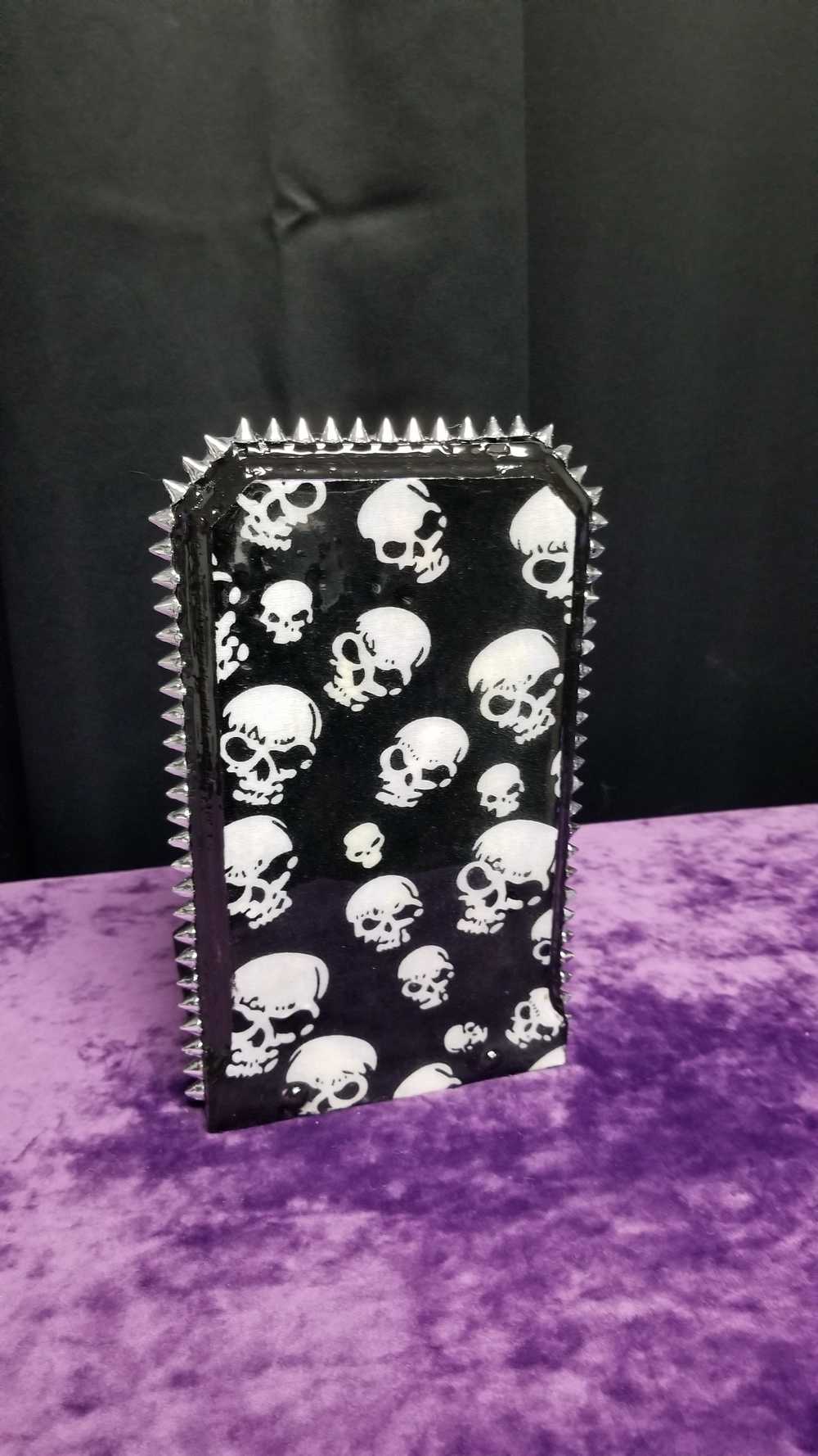 Black Skull Paper Towel or Toilet Tissue Dispenser for Your Kitchen or Bathroom