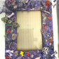 Purple Picture Frames, Holds a 4x6 Picture, Skulls, Bats, Crosses, Bones, Mushrooms & Hearts, Ready For your Favorite Picture, Glass Insert