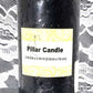 7.5 cm Black Pillar Candles, 3" Tall