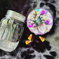 Decorated Mason Jar to fill with Your Favorite Candy, Spices, Dry Goods for Halloween or Everyday,  Large Spider on Wooden Lid