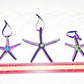 Starfish, Purple with Rhinestones and Gemstones, Seaside Ornaments, Beach Themed Decor