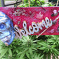 Welcome Sign with Skull Wearing a Crown of Jewels and Her Scepter, Home Decor Wall Hanging