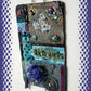 "Friend's" Wall Hanging Collage Using Fabrics In Blues, Purples and Teals, and Holds your "BEST FRIENDS" Photo