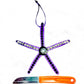 Starfish, Purple with Rhinestones and Gemstones, Seaside Ornaments, Beach Themed Decor