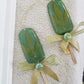 Window Hanger, Wall Hanger or Christmas Tree Ornament, Bright Vibrant Green Rein Popsicl