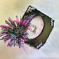 Musical Jewelry Painted Black With Baby Bats, Black & Purple Flower and Silver Spiked Domes