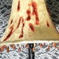 Blood (Fake) Splattered Skull Lamps with Red Roses