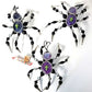 Large Beaded Spider with Glass Body and Skull Charm