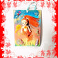 18L x 13W Orange Haired Mermaid Doll on Canvas, Art for The Kid's Room