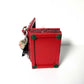 Small Red and Black Jewelry Box with a Skull and a Red Rose