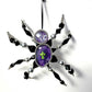 Large Beaded Spider with Glass Body and Skull Charm