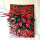 3D Red and Black Art on Canvas with Sexy Mask and Roses, 40 cm x 30 x 10 cm