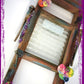 Wall Plaque, Replica of Old Glass Washboard with Hooks To Hang Keys etc.