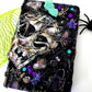Recycled, Altered Creepy Spell Book with Skull and Snake