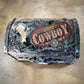 Cowboy Themed Jewelry Box, Trunk, Stash Box, Treasure Trunk