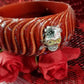 Skull Bangle, Rusty Brown Bracelet