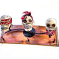 Unique See No Evil, Hear No Evil, Speak No Evil Skull Wall Peg Rack