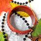 Skull Bangle, Rusty Brown Bracelet
