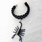 Scorpion Braided Black  Open Bracelet