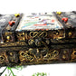 Original Recycled Jewelry/Stash Box with Skull Fabric 