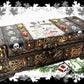 Original Recycled Jewelry/Stash Box with Skull Fabric