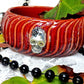 Skull Bangle, Rusty Brown Bracelet