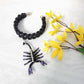 Scorpion Braided Black  Open Bracelet