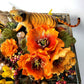 Jewelry Box with Orange & Yellow Flowers and a Tiger, Safari Themed
