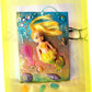 18L x 13W cm Canvas with Blond Mermaid Doll, Wall Hanger for Child's Room
