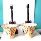 Blood (Fake) Splattered Skull Lamps with Red Roses
