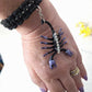 Scorpion Braided Black  Open Bracelet